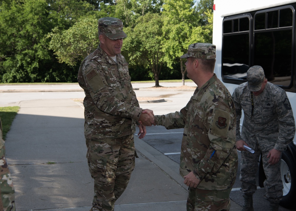 New AFGSC command chief visits Whiteman AFB, takes full immersion tour