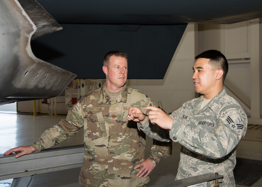 New AFGSC command chief visits Whiteman AFB, takes full immersion tour