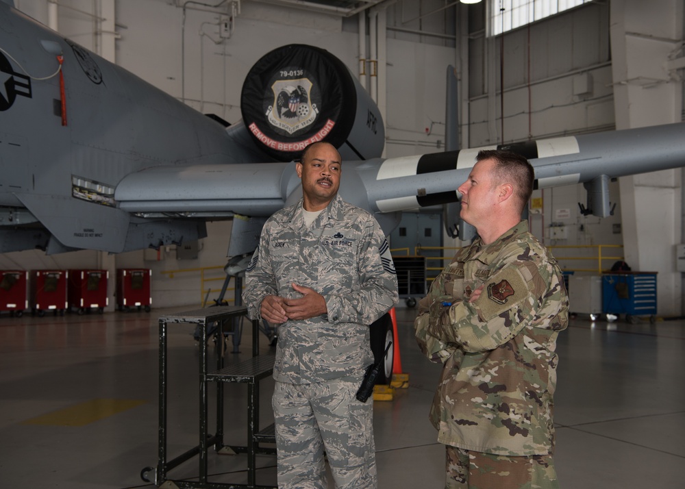 New AFGSC command chief visits Whiteman AFB, takes full immersion tour