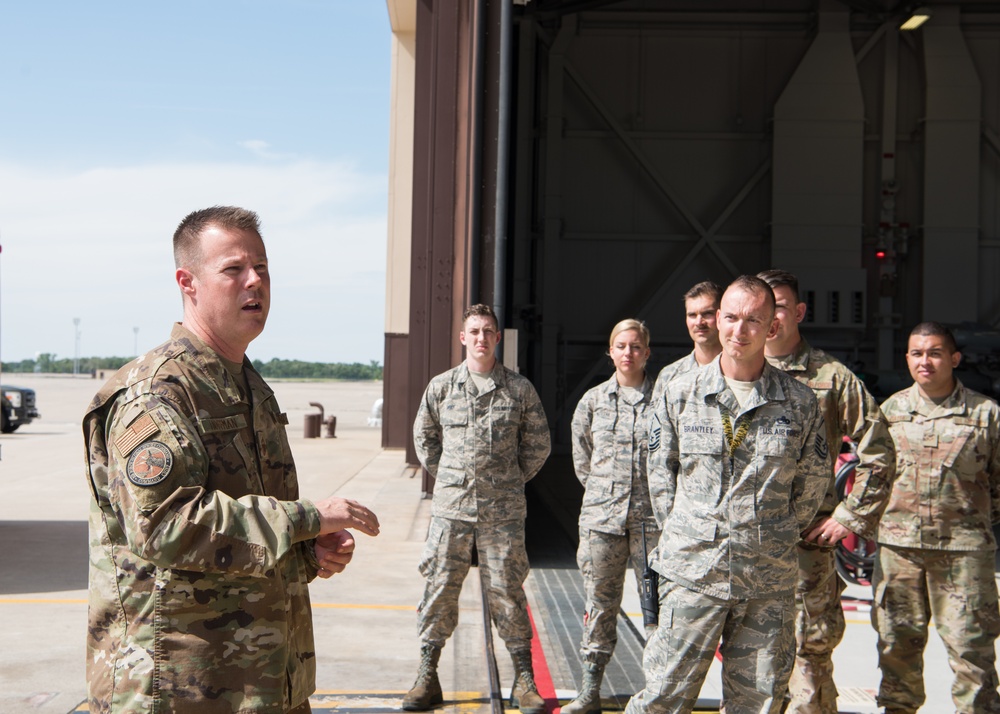 New AFGSC command chief visits Whiteman AFB, takes full immersion tour