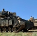 Bradley Fighting Vehicles wait