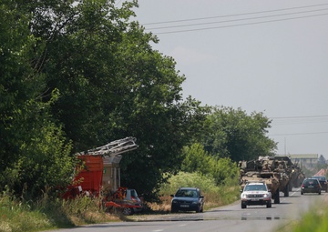 2CR conducts road march in Romania