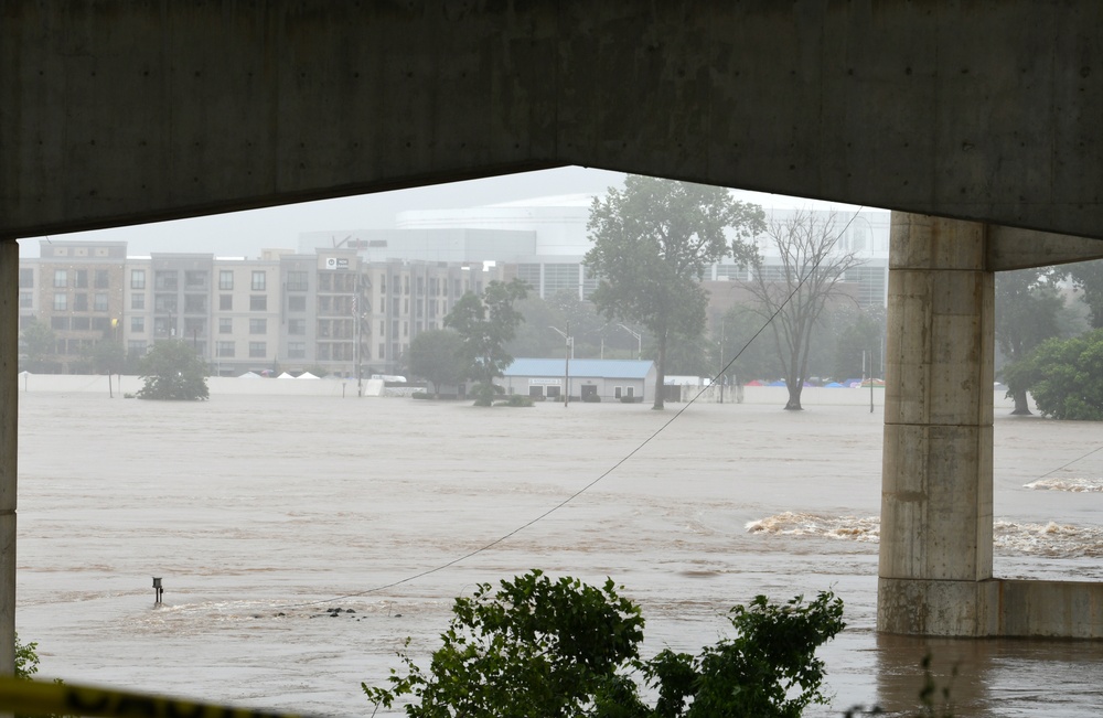 Arkansas River Floods Areas in Little Rock