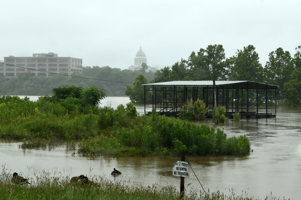 Areas Around Little Rock Remain Flooded From Arkansas River