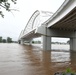 Arkansas River Remains High Around Little Rock, Arkansas