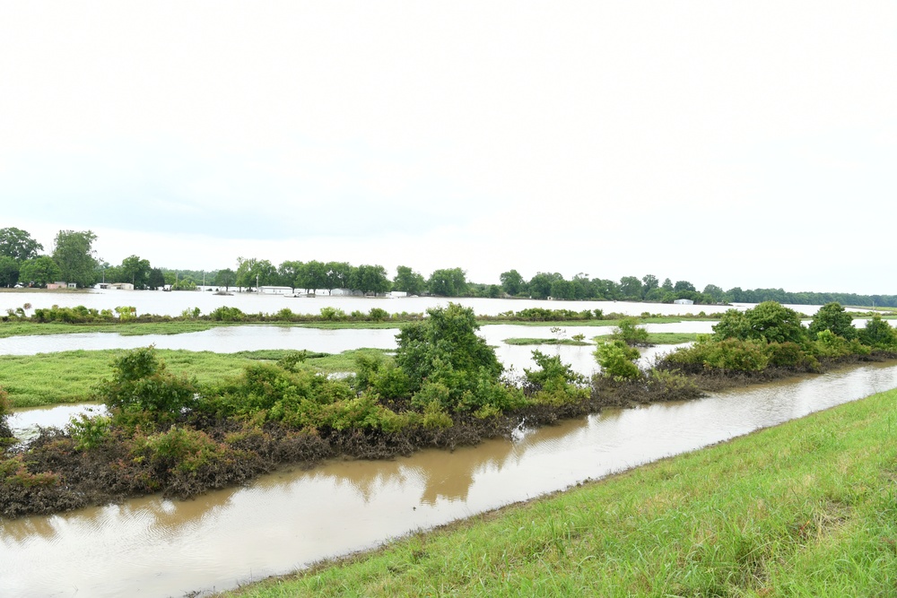 Flood Waters Impact Areas Near Levees