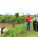 US Army Corps of Engineers Check Pumps Near Levees