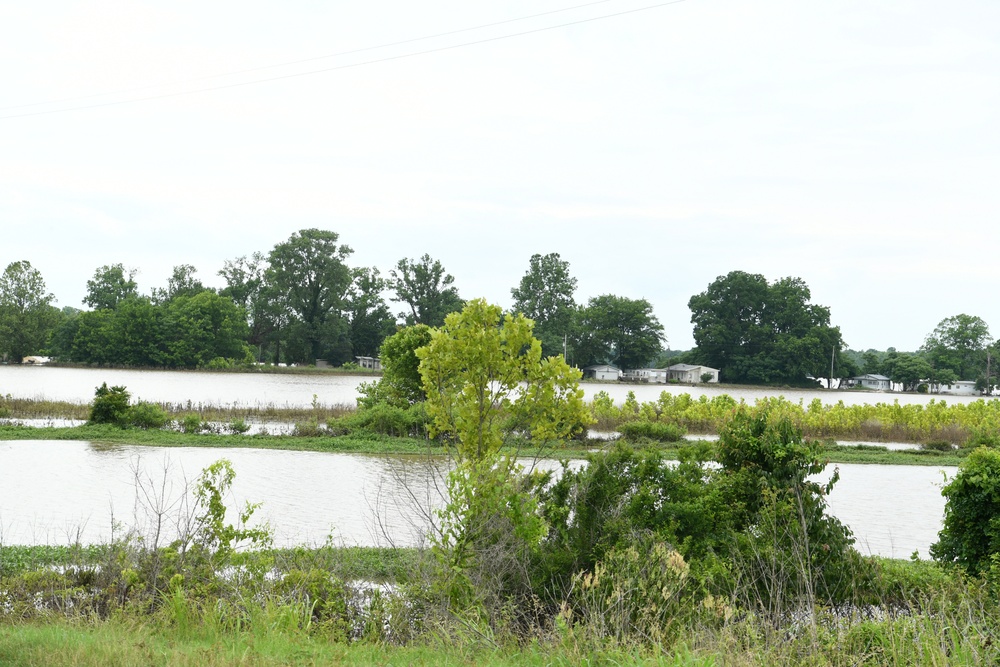 Neighborhoods Are Impacted by Flood Water From the Arkansas River