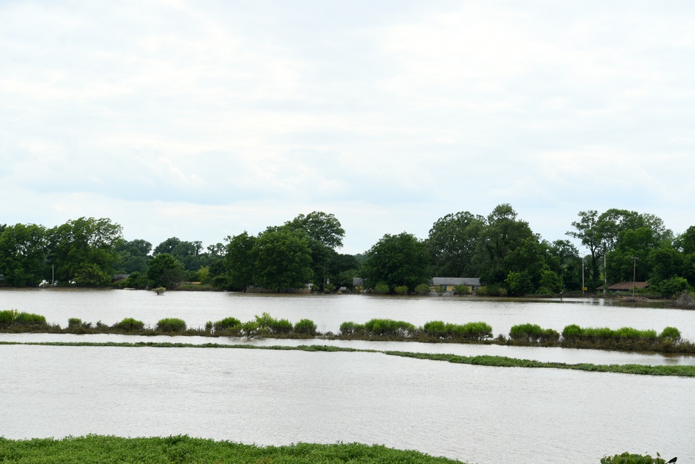 Areas Next to the Levee are Impacted by Arkansas River Flooding