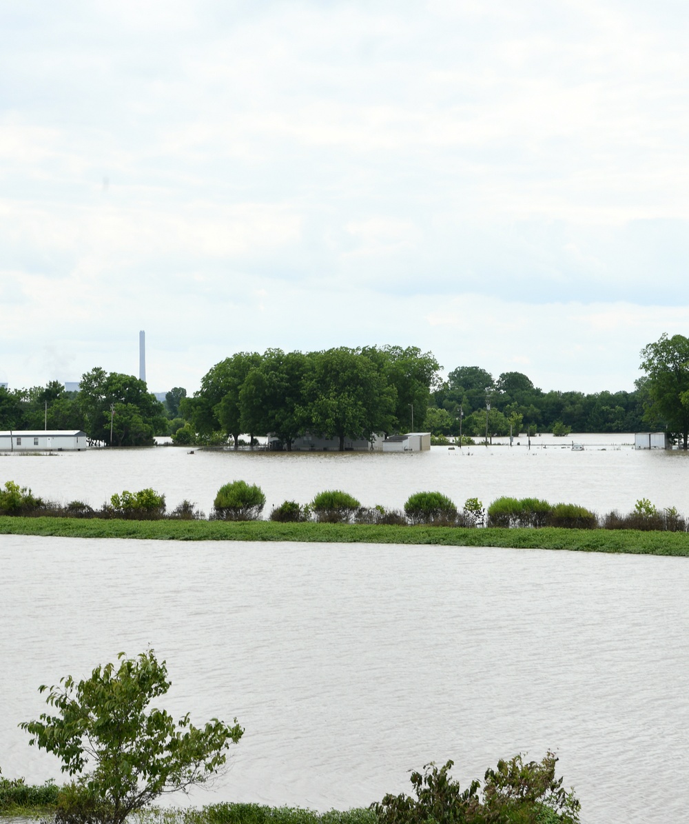 Areas Are Impacted by Flooding of the Arkansas River