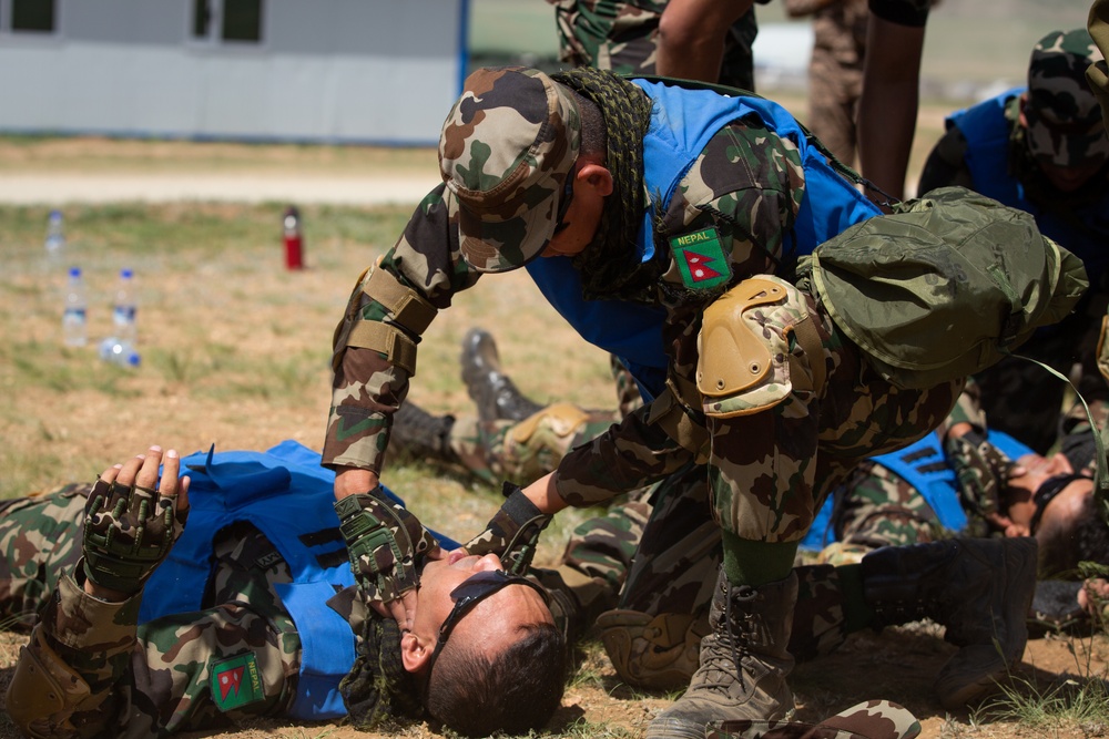 Nepali soldiers participate in international exercise