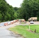 A Makeshift Levee is in Place to Prevent Flooding