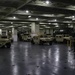 Soldiers and Marines load equipment aboard the U.S.N.S. Watkins (T-AKR 315) while moored at Wharf Alpha on Joint Base Charleston, South Carolina