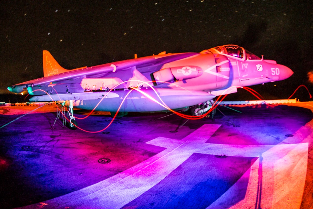 USS Boxer Night Flight Operations
