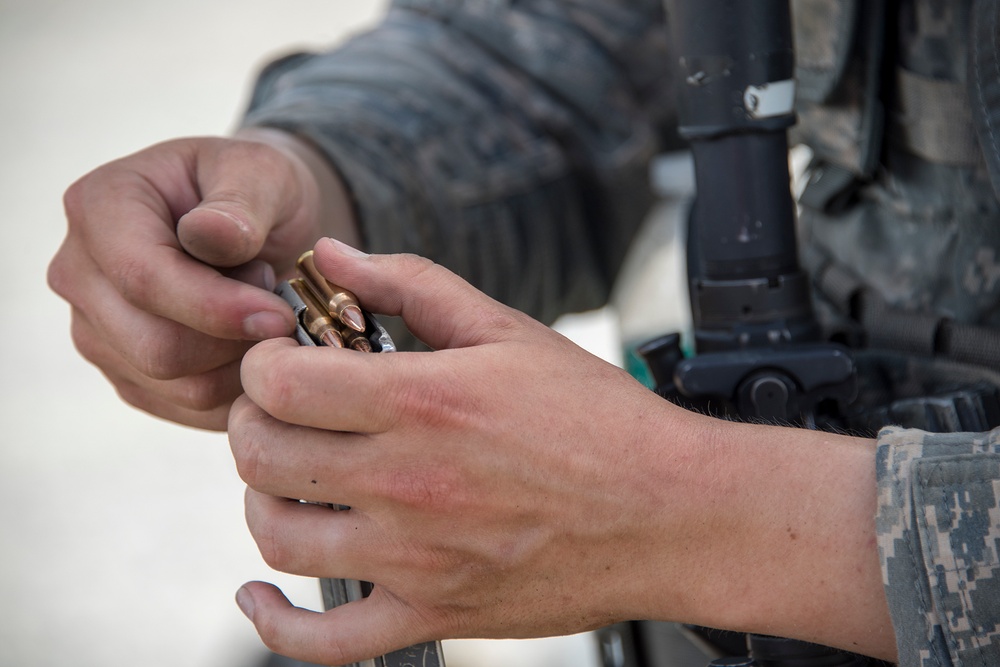 Security forces Airmen get serious range time at Global Dragon