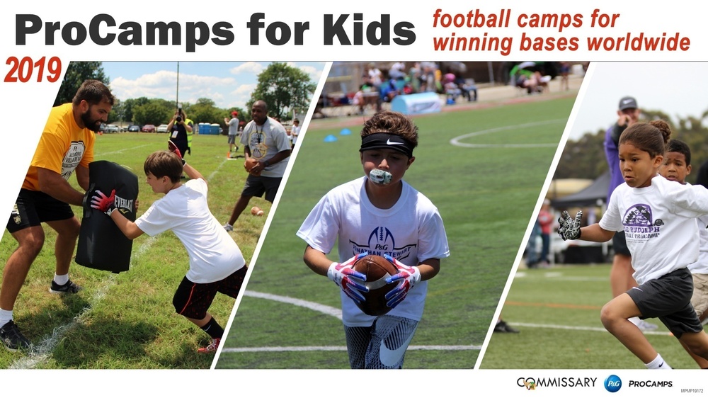 ProCamps: Select military bases get youth football events with NFL athletes thanks to commissary promotion