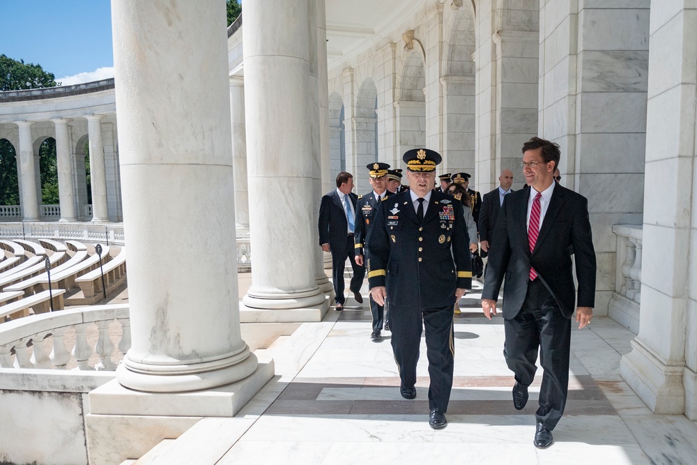 U.S. Army Senior Leaders Participate in an Army Full Honors Wreath-Laying in Honor of the U.S. Army's 244th Birthday