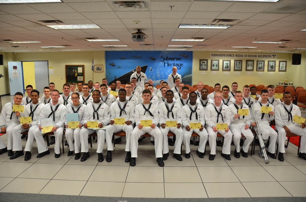 Basic Enlisted Submarine School Class USS Pollack (SS 603)  Graduation