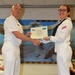 Fireman Seaman Lydia Cleary recieves Capt. William H. Purdum Award