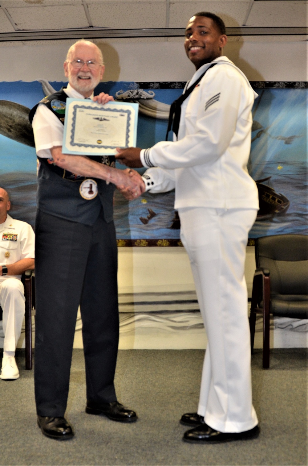 Heritage Award to Seaman Darren L. Parker II Graduation Ceremony from Basic Enlisted Submarine School