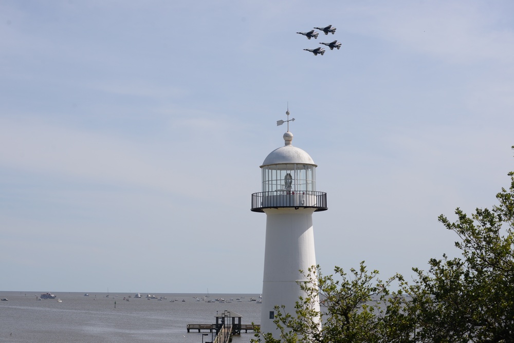 Keelser and Biloxi delivers their first-ever joint air show
