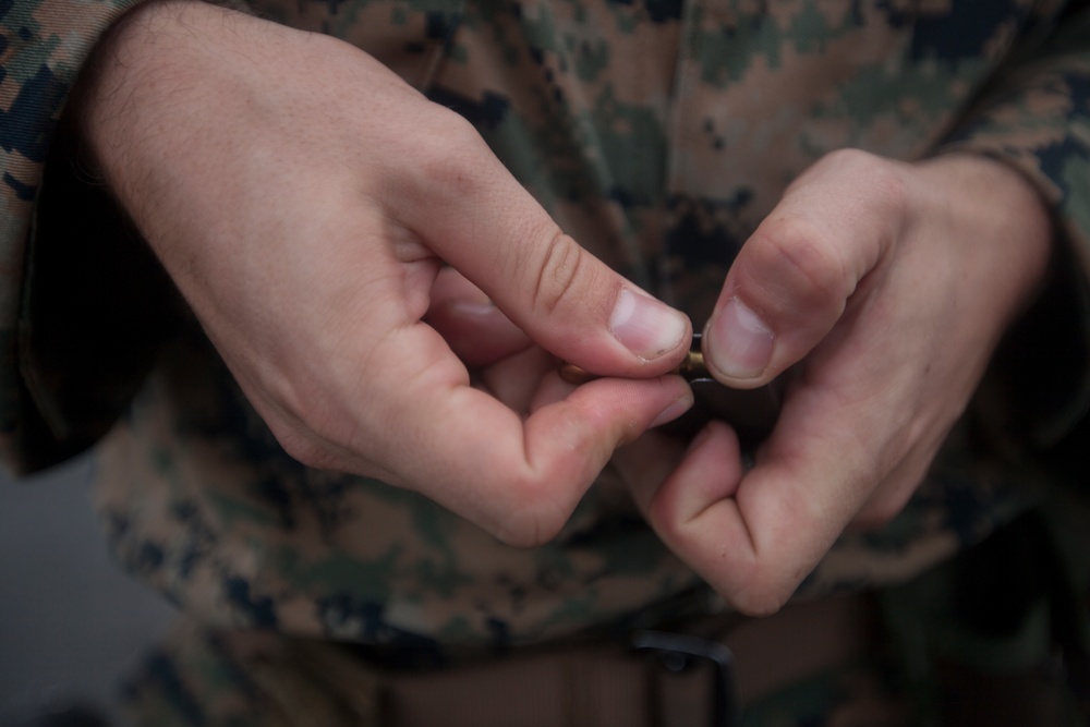 31st MEU Marines qualify with M9A1 9mm service pistol