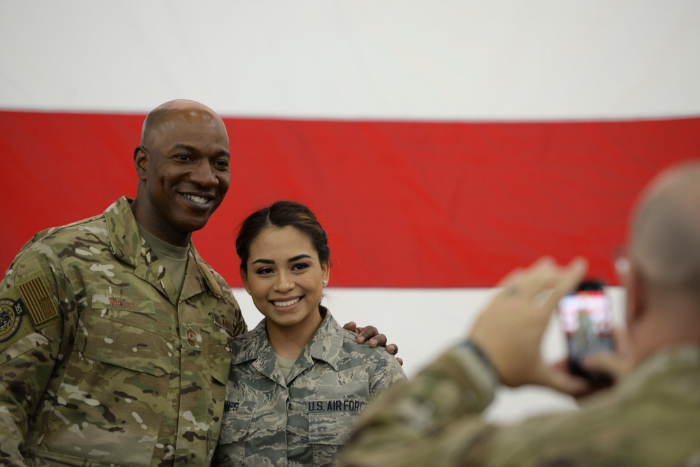 CMSAF visits Eielson