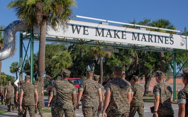 Marines with 2nd Transportation Support Battalion visit Marine Corps Recruit Depot Parris Island