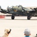 A Boeing B-17 Flying Fortress taxis into position at the Wings Over Whiteman Air and Space Show at Whiteman