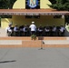 Romanian military band play at static display event in Sibiu, Romania