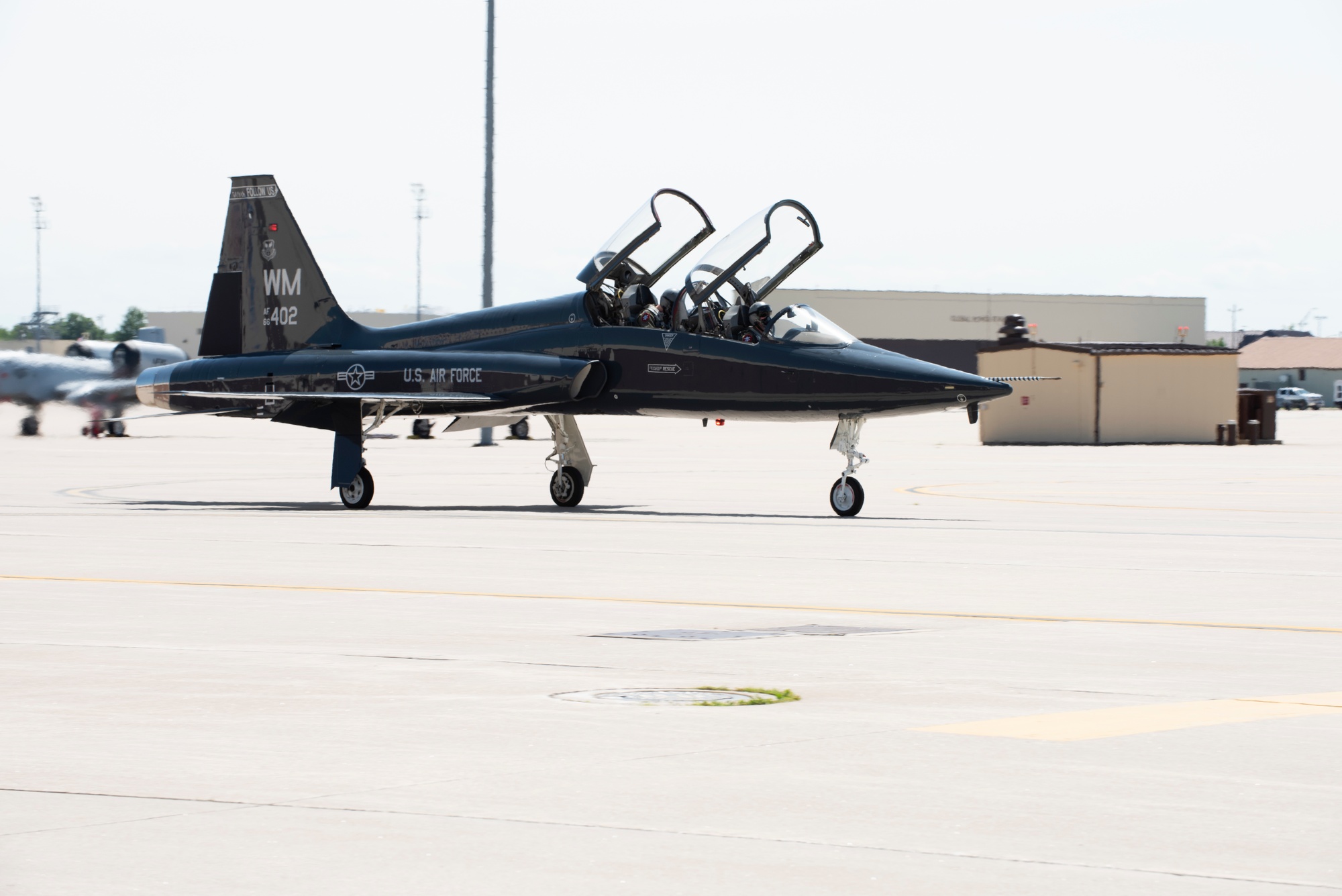 Team Whiteman Conducts Four T-38 Talons AFC Championship Flyover 