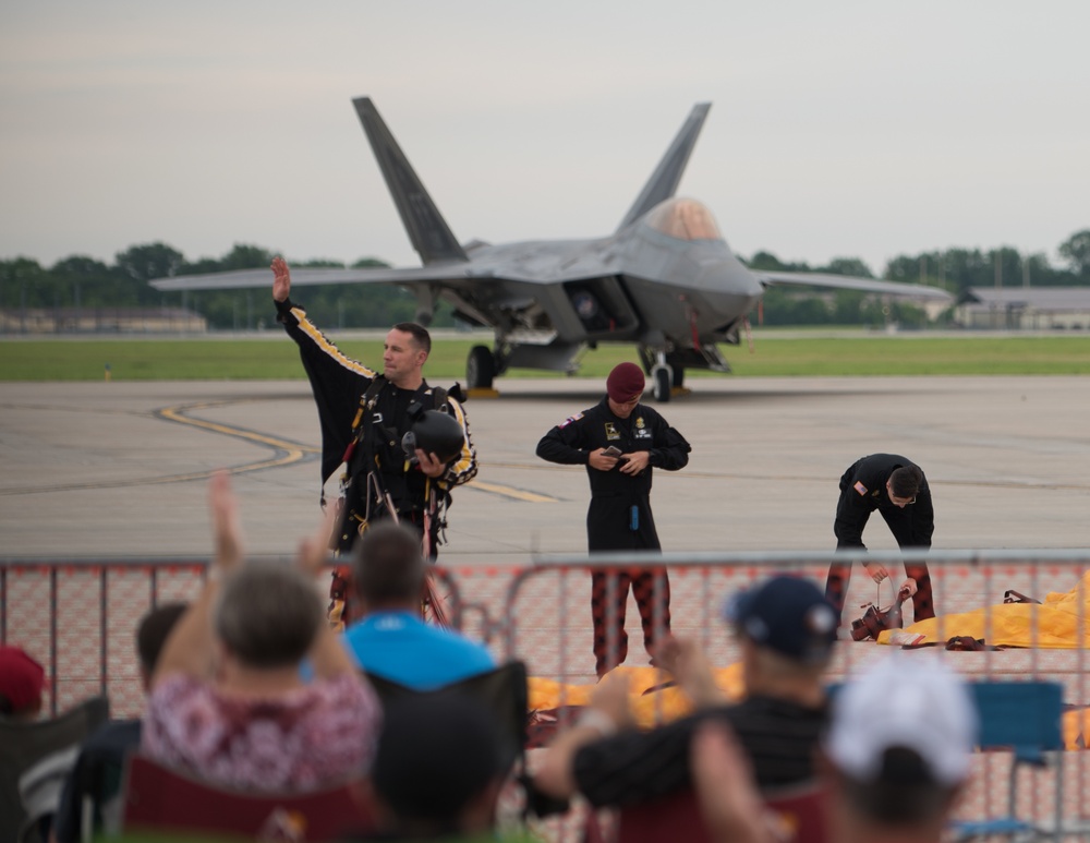 U.S. Army Golden Knights perform at Wings Over Whiteman 2019