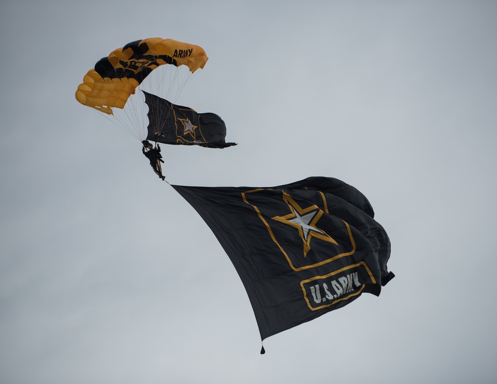 U.S. Army Golden Knights perform at Wings Over Whiteman 2019