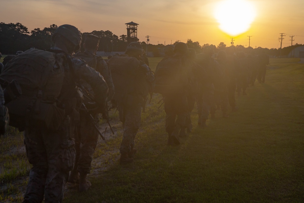 2nd Transportation Support Battalion Hikes during Resolute Sun