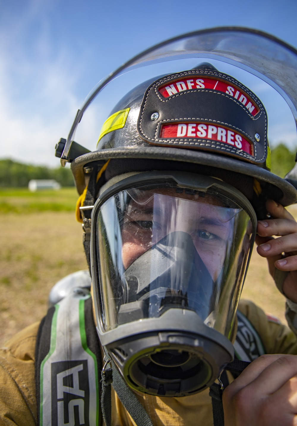 U.S. Marine Corps, Canadian firefighters extinguish fires during Sentinel Edge 2019