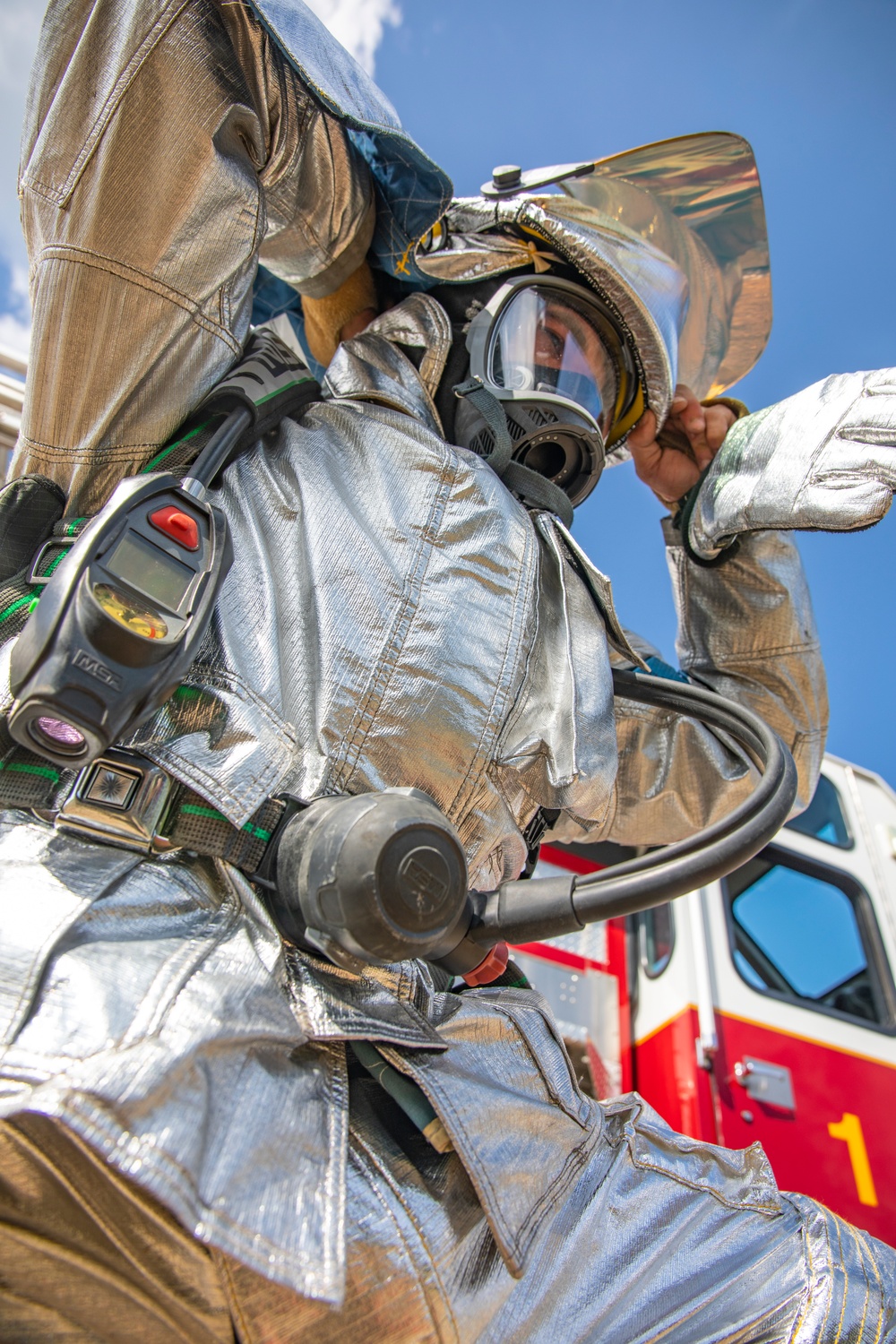 U.S. Marine Corps, Canadian firefighters extinguish fires during Sentinel Edge 2019