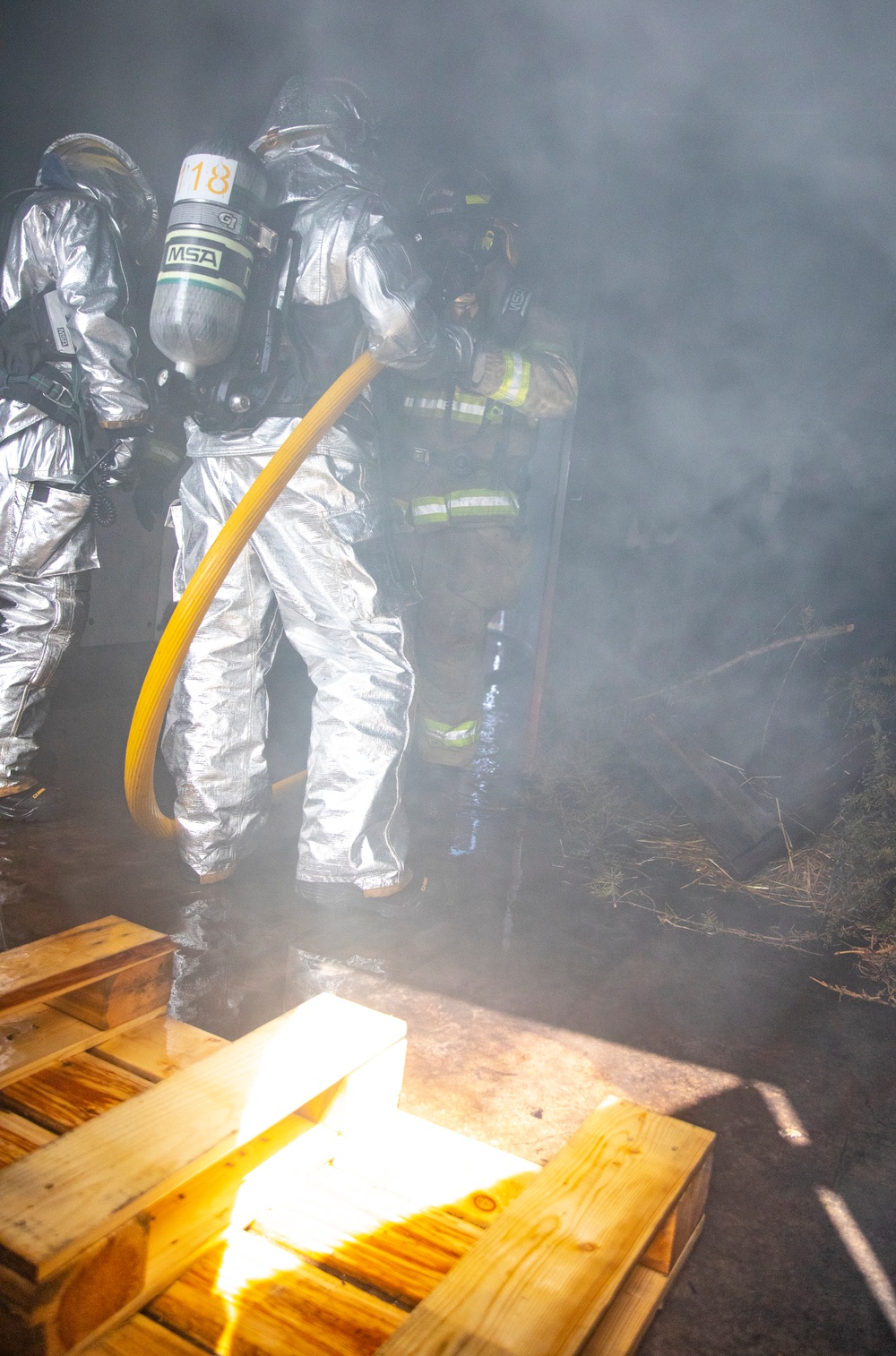 U.S. Marine Corps, Canadian firefighters extinguish fires during Sentinel Edge 2019