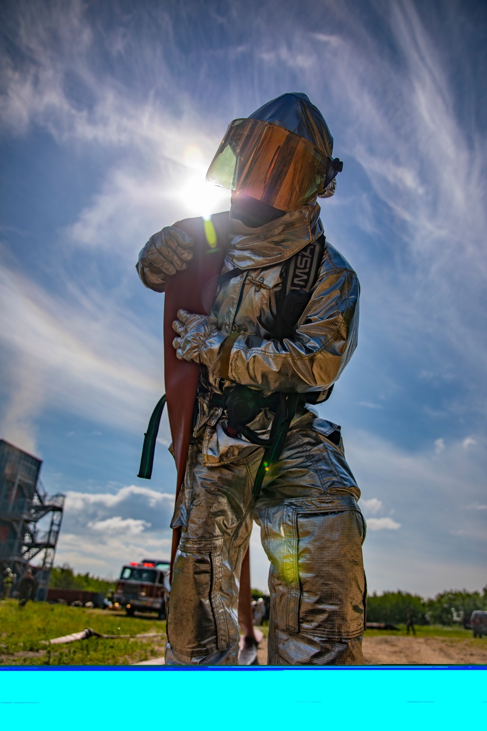 U.S. Marine Corps, Canadian firefighters extinguish fires during Sentinel Edge 2019