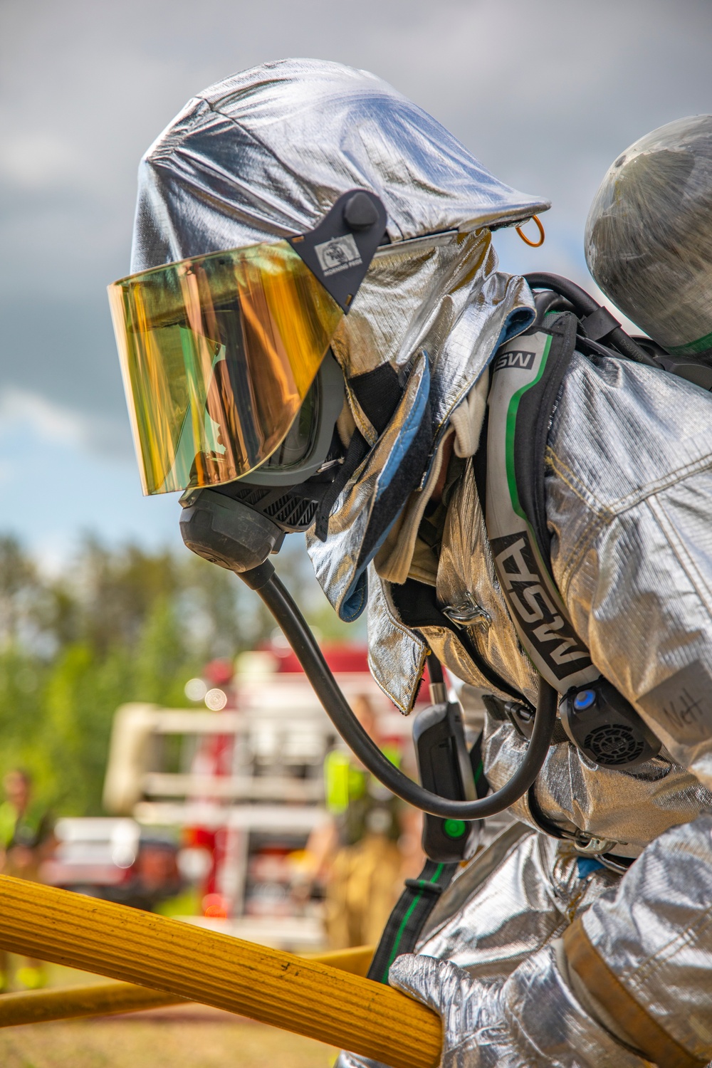 U.S. Marine Corps, Canadian firefighters extinguish fires during Sentinel Edge 2019