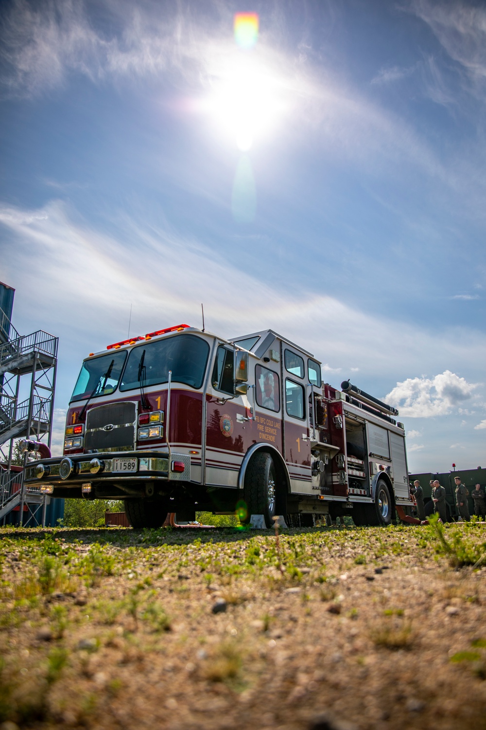 U.S. Marine Corps, Canadian firefighters extinguish fires during Sentinel Edge 2019