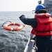 USS Curtis Wilbur Conducts Man Overboard Drill