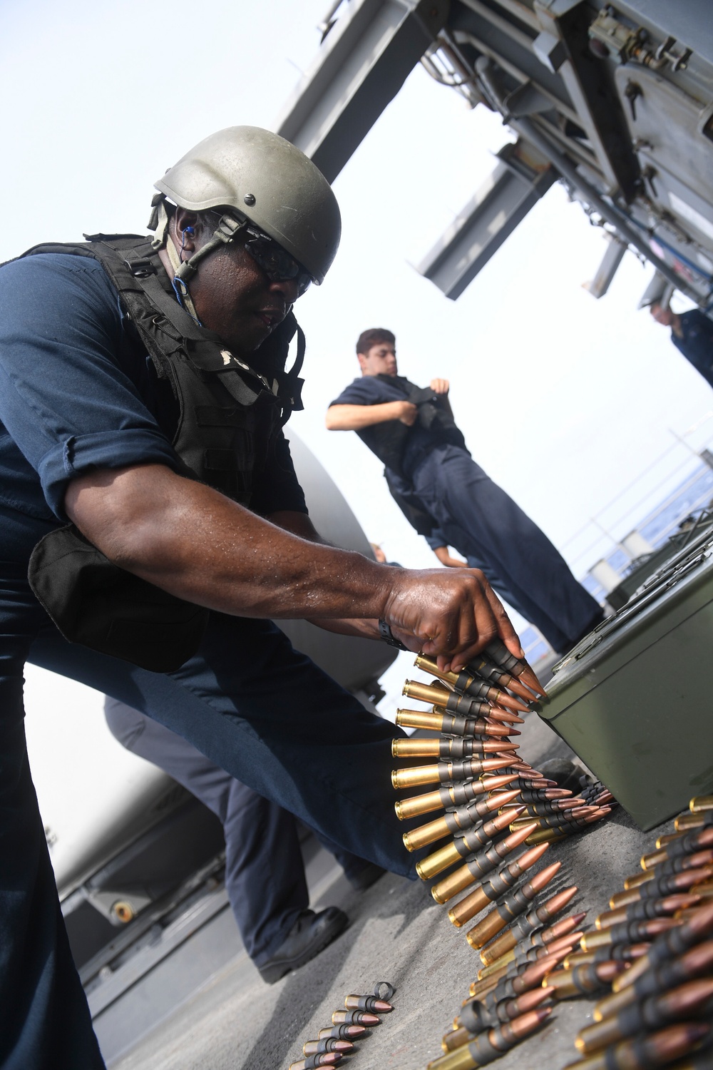 USS Antietam Weapons Training