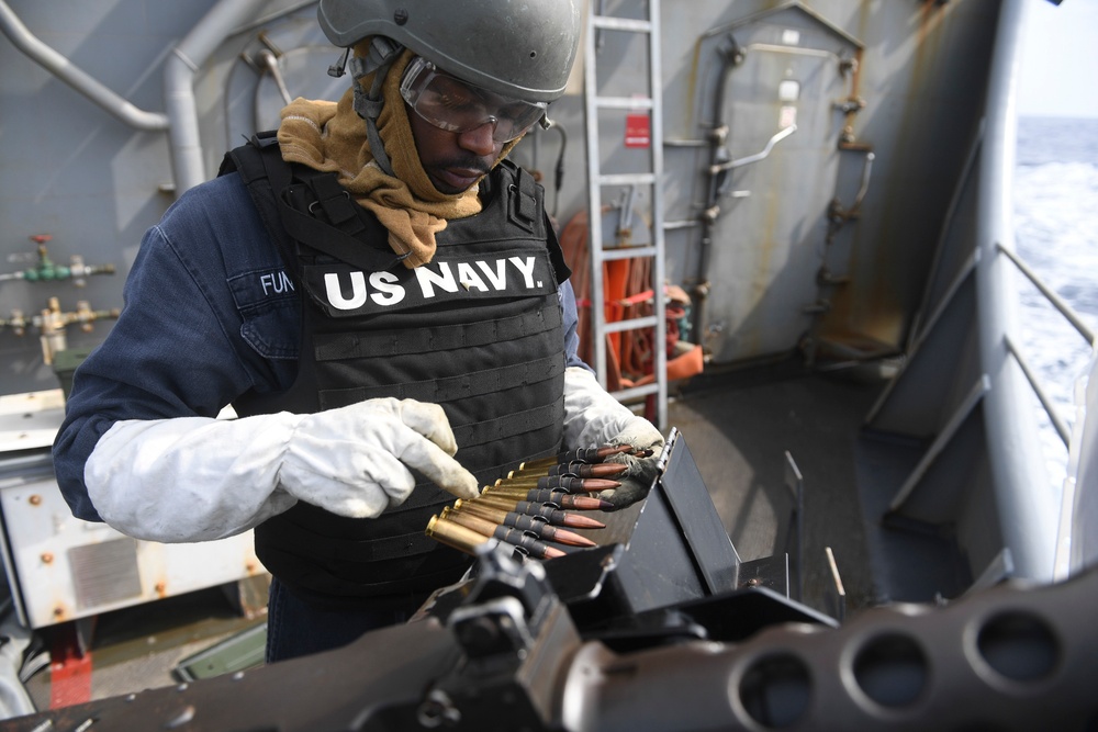 USS Antietam Weapons Training