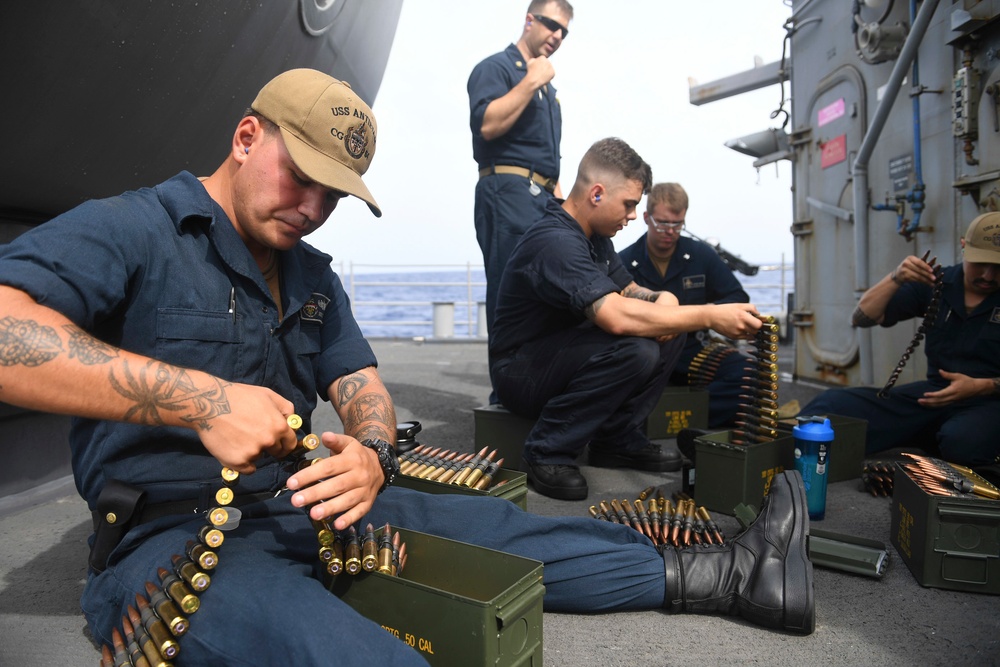 USS Antietam Weapons Training