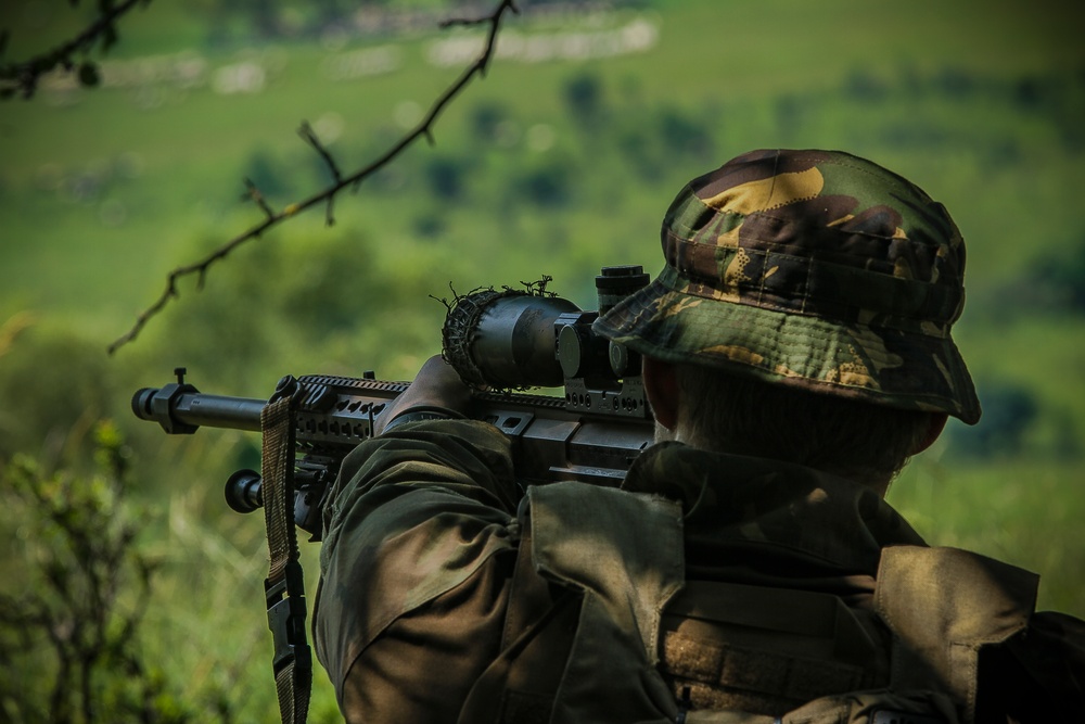 Royal Netherlands Army &quot;Stormtroopers&quot; Holding Position