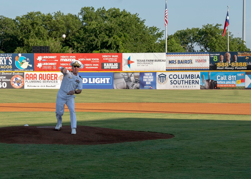 NMETLC Deputy Commander Throws out First Pitch