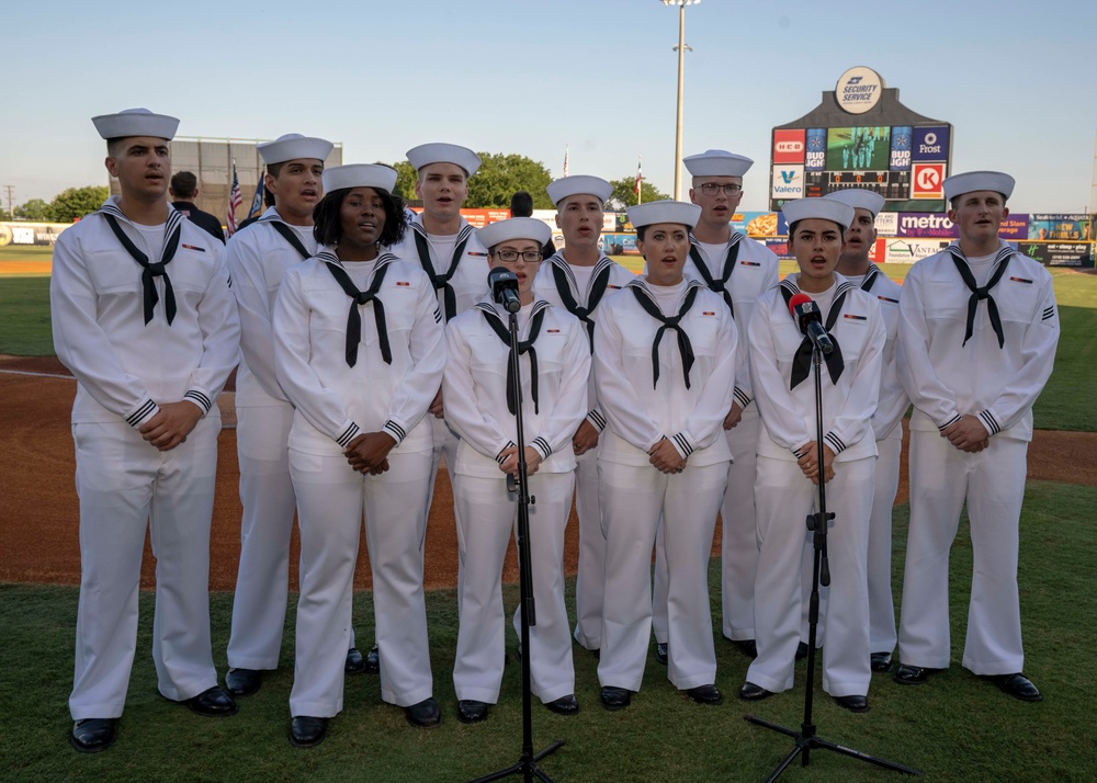 NMETLC Deputy Commander Throws out First Pitch