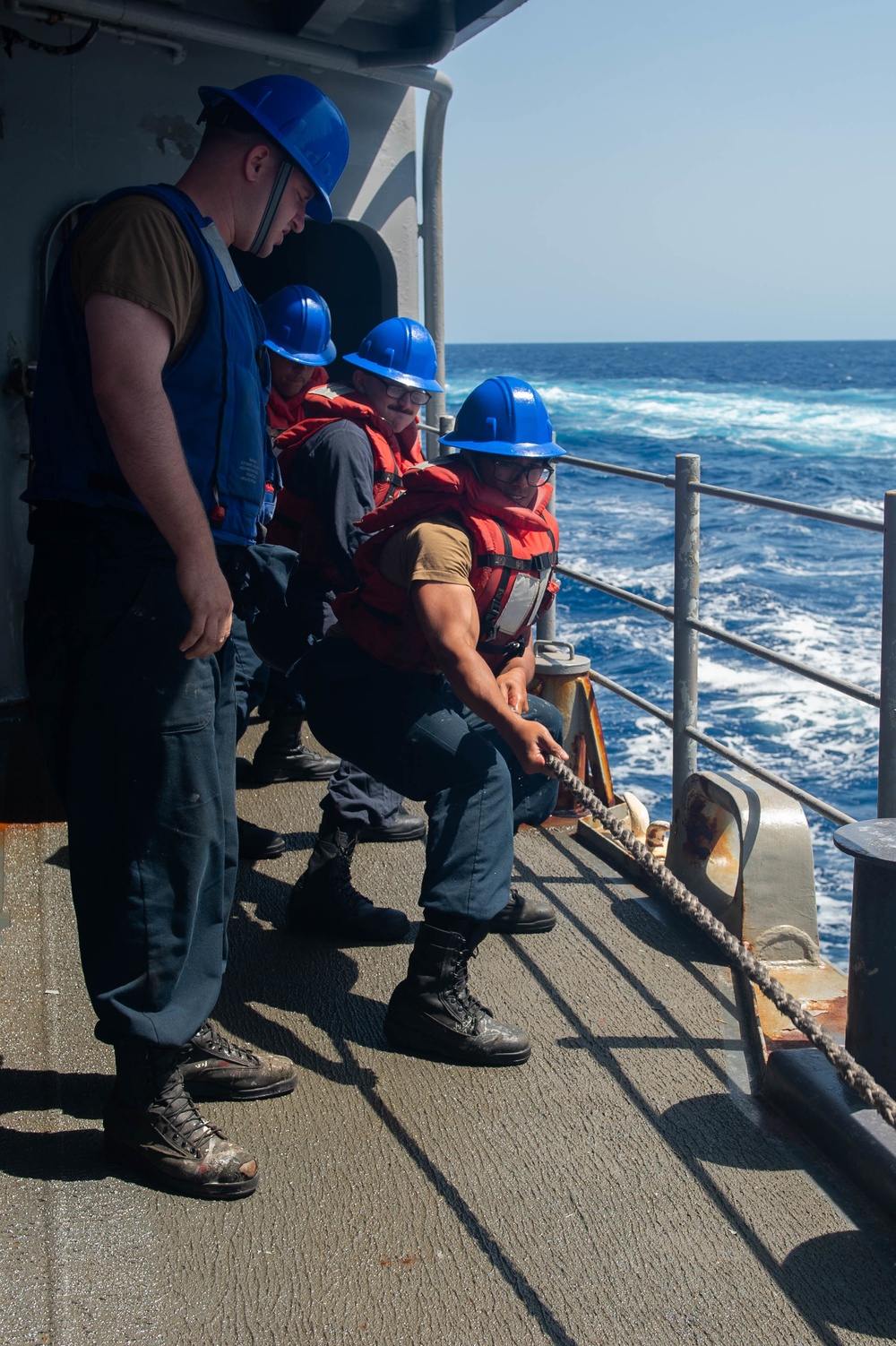 USS Leyte Gulf Goes Underway for Deployment