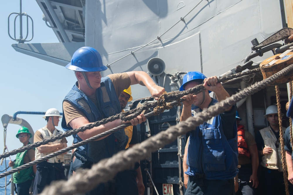 USS Leyte Gulf Goes Underway for Deployment