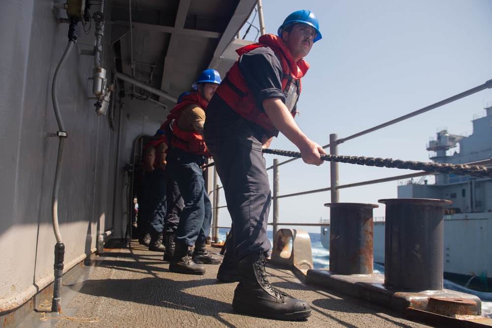 USS Leyte Gulf Goes Underway for Deployment